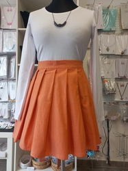 Dámská oranžová sukně zavinovací