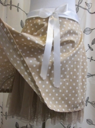 Dámská puntíkatá sukně se spodničkou DASS027