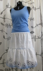Dámská bavlněná sukně malovaná DASS068