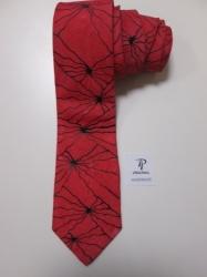 Hedvábná malovaná kravata,001