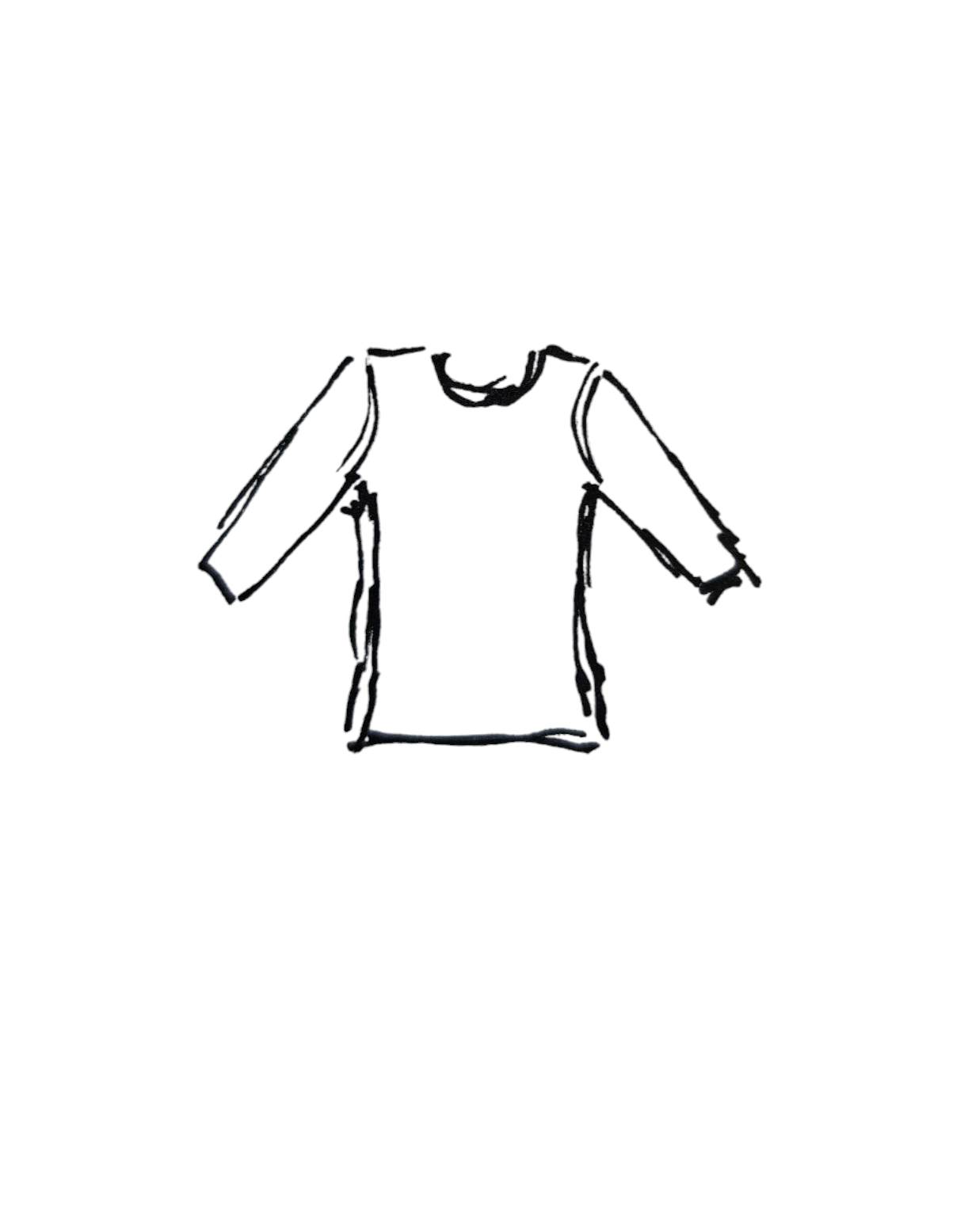 Halenky s třičtvrtečním rukávem