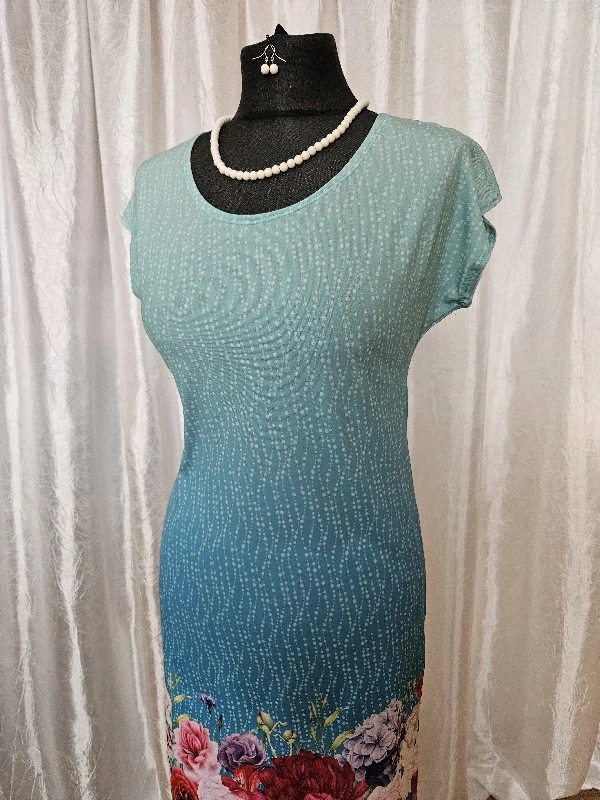 Úpletové šaty,  přinechaný rukáv 