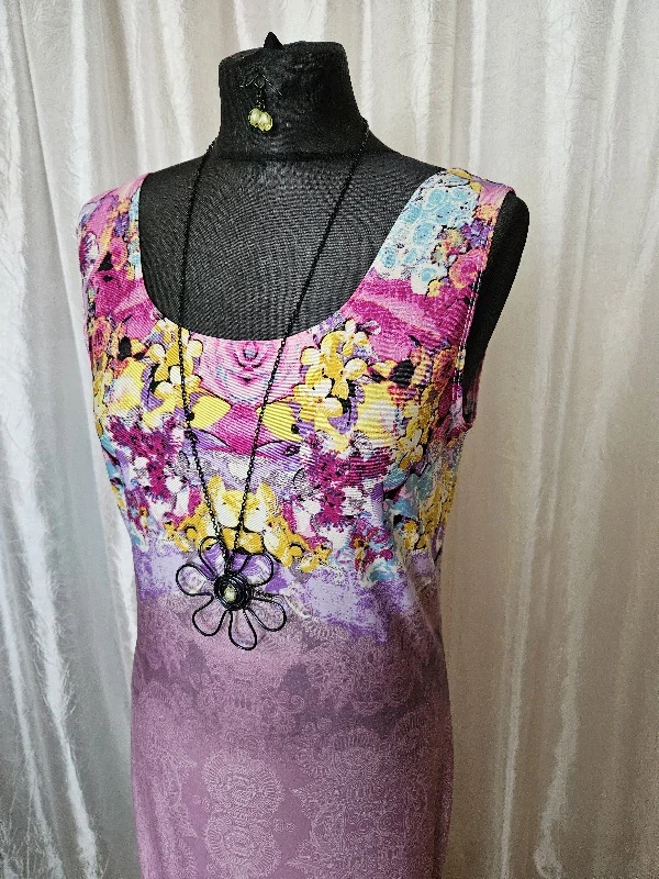 Úpletové šaty, bez rukávu,  dlouhé 