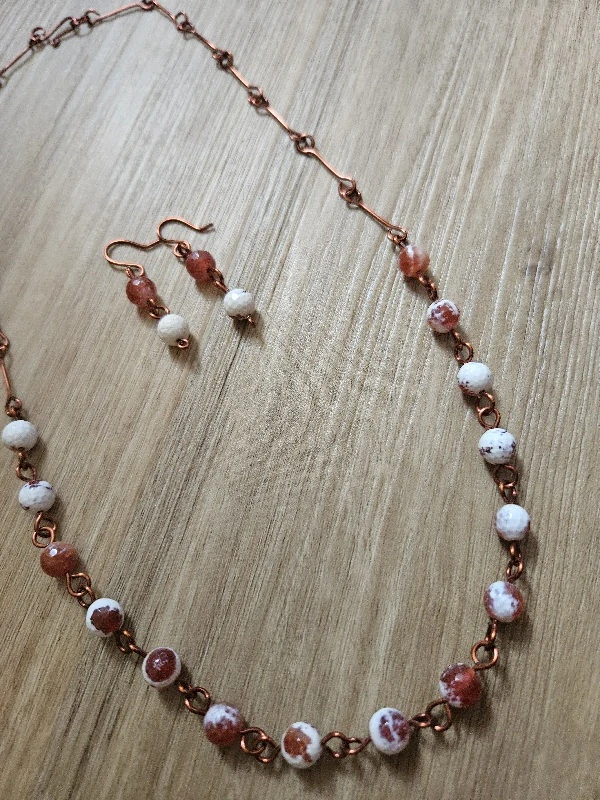 Šperky souprava, drátovaná měď